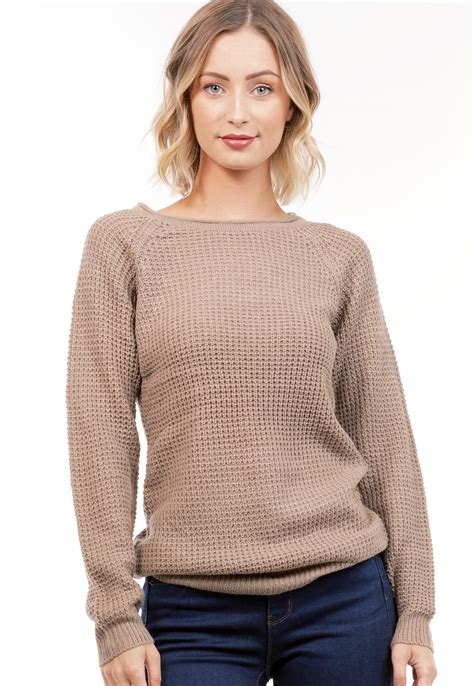 Waffle Knit Sweater 